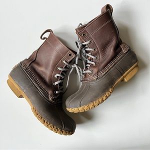 L.L. Bean Brown Duck Boots Made in Maine